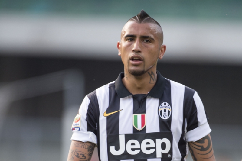 Fotbalista Juventusu Arturo Vidal.