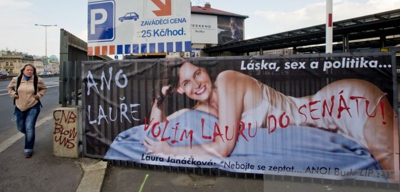 Volební kampaň Laury Janáčkové.