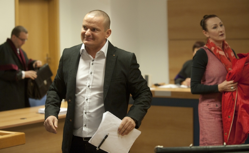 Marian Hanák u soudu.