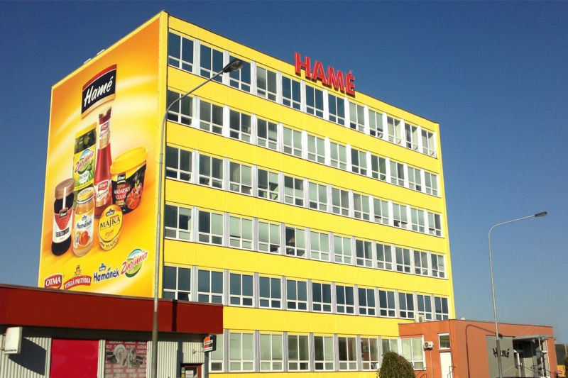 Budova generálního ředitelství Hamé v Kunovicích.