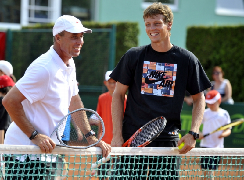 Ivan Lendl (vlevo) s Tomášem Berdychem (na snímku z roku 2011).