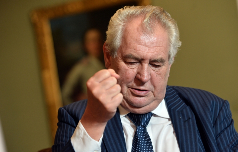 Prezident Miloš Zeman.