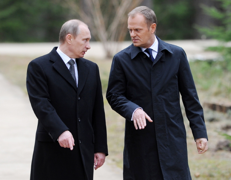 Putin a Tusk v roce 2010.