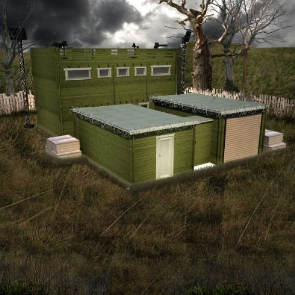 Zombie Fortification Cabin - srub, který vás ochrání před zombíky.