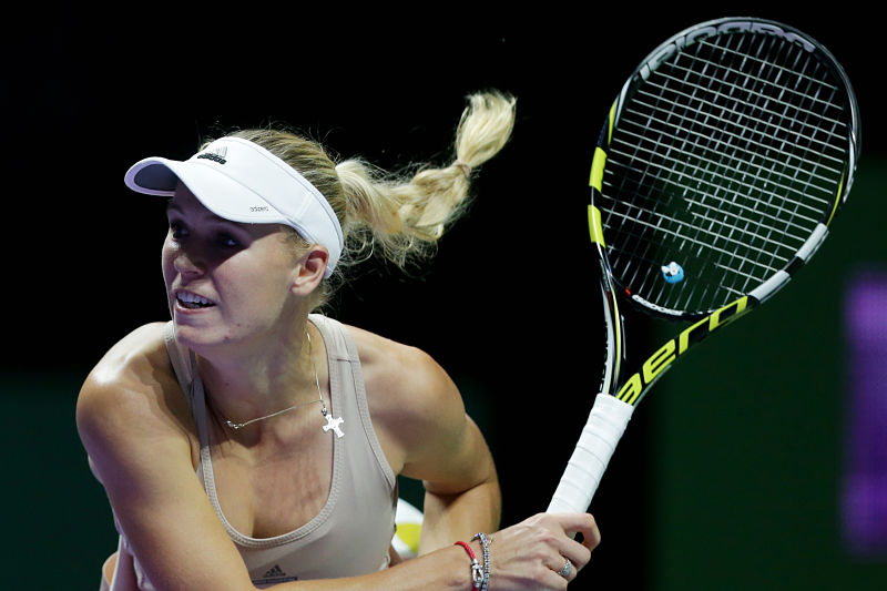 Caroline Wozniacká oslavila návrat na Turnaj mistryň po třech letech vítězným zápasem. Caroline Wozniacká oslavila návrat na Turnaj mistryň po třech letech vítězným zápasem.