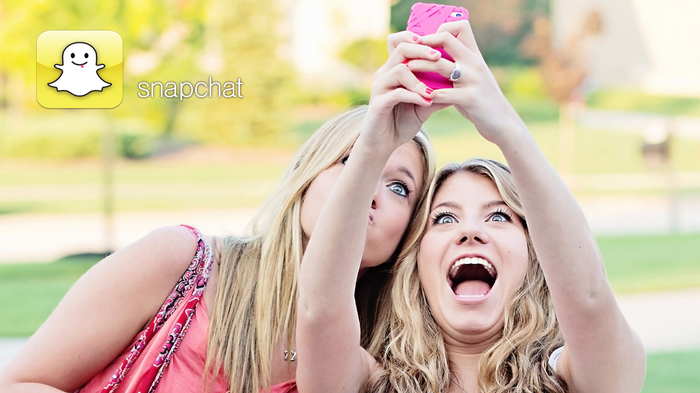 Sociální síť Snapchat. 