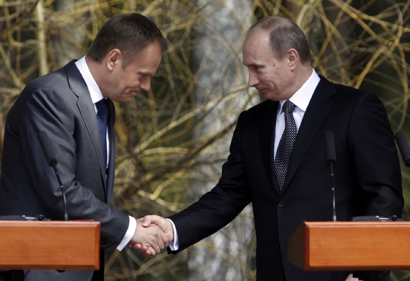 Putin a Tusk. Protipolské spiknutí se nekoná.