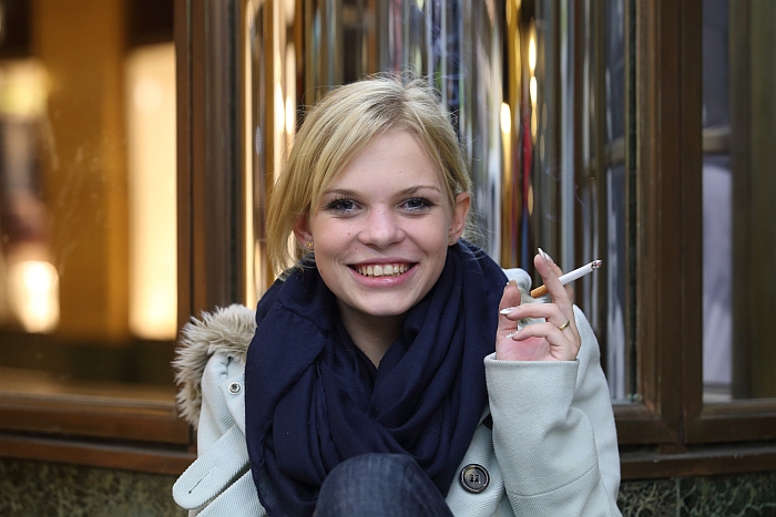 Alžběta Machová, účastnice soutěže Miss Kuřačka.