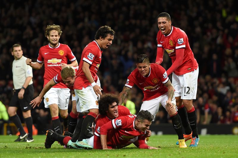 Hráči Manchesteru United měli z vyrovnání proti Chelsea velkou radost.