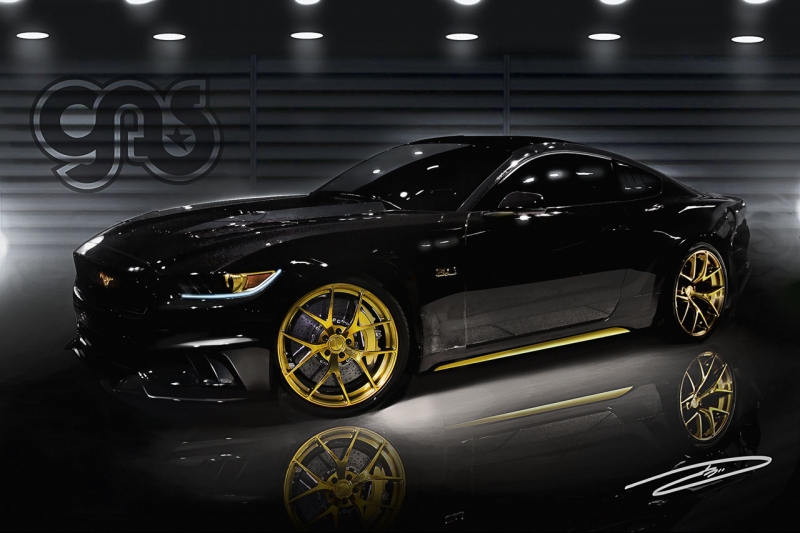 Zlaté výročí žádá zlaté auto. A tak vznikl upravená Ford Mustang.