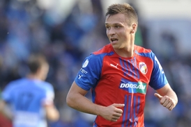 Plzeňský útočník Stanislav Tecl.