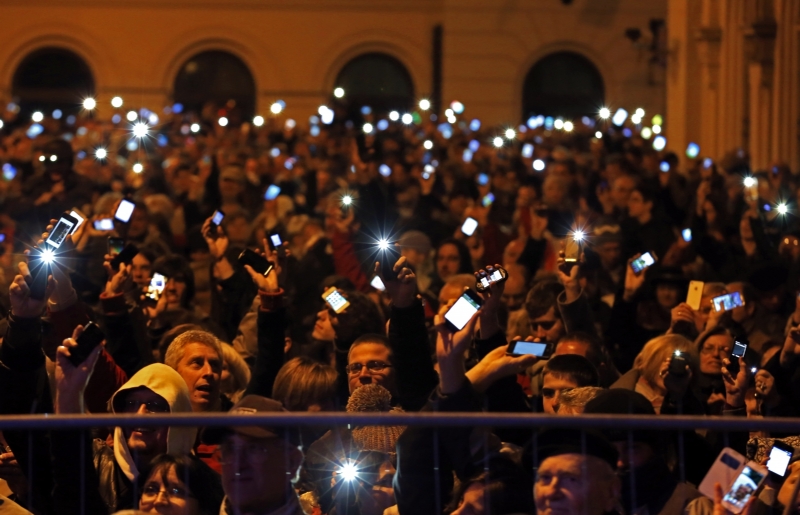 Protesty v Maďarsku. Protesty v Maďarsku.
