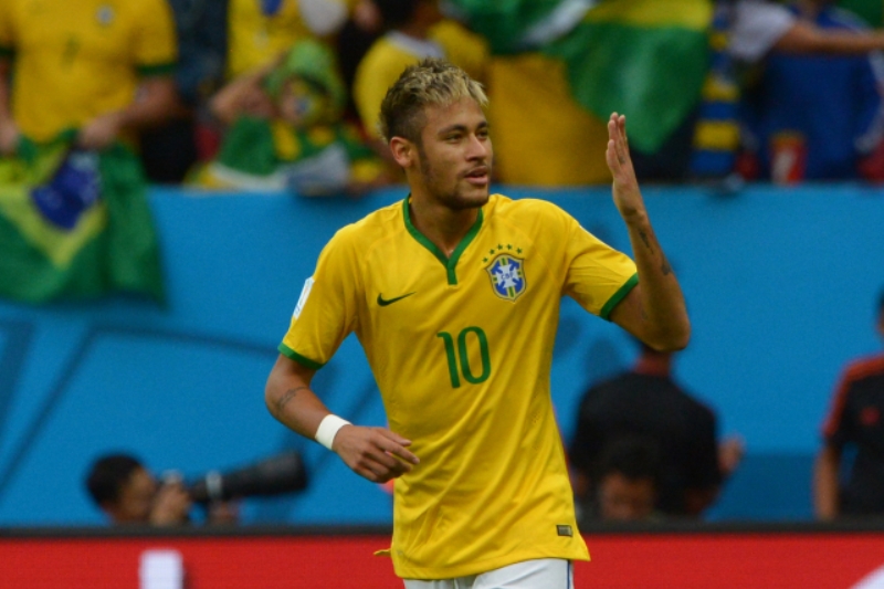 Brazilská fotbalová hvězda Neymar.