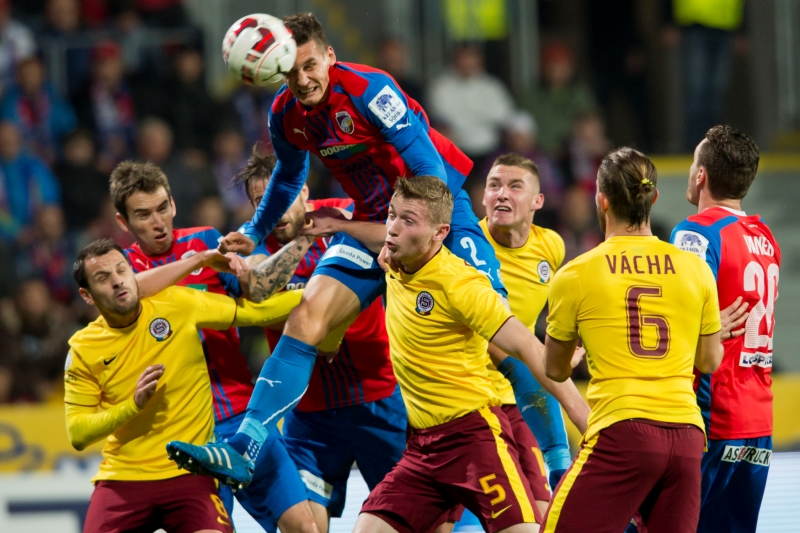 Gól Lukáše Hejdy na 1:0 pro Plzeň.