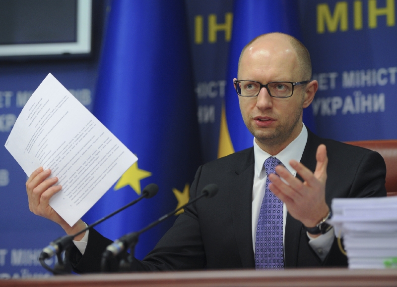 Premiér Jaceňuk.