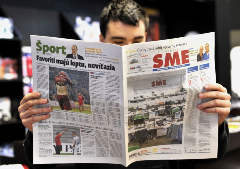 Slovenský list Sme. 