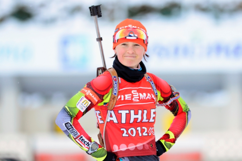 Biatlonistka Veronika Vítková.
