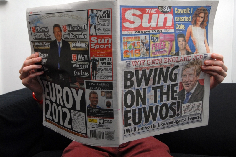 Britský deník The Sun. 