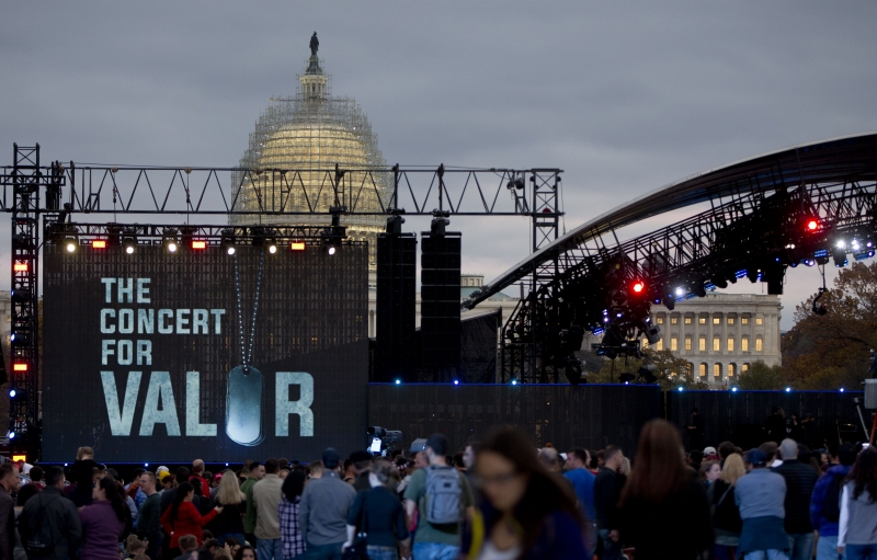 Ve Washingtonu se konal obří koncert na počest amerických veteránů.