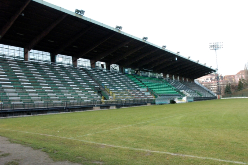 Tradiční domov BOhemians 1905 - stadion Ďolíček.