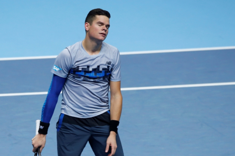 Milos Raonic musel kvůli zranění stehenního svalu odstoupit z Turnaje mistrů.
