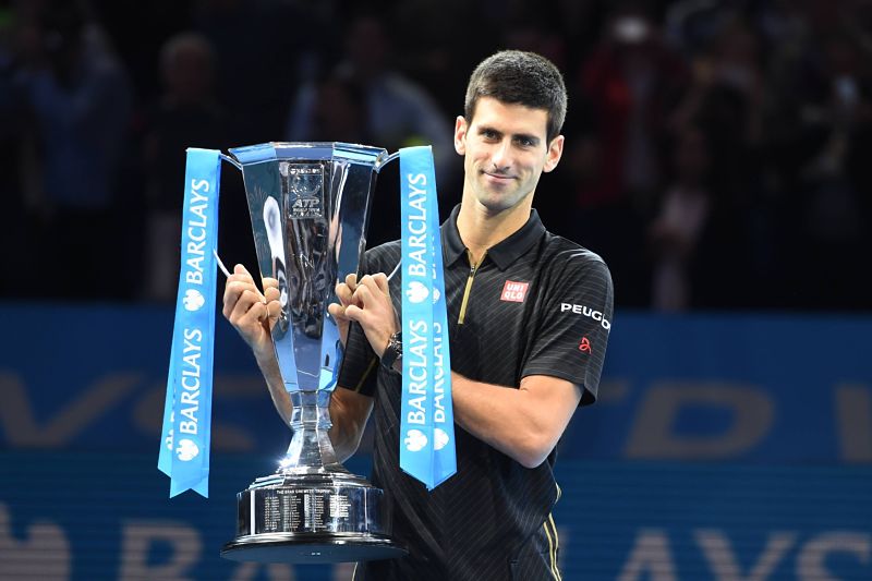 Novak Djokovič získal na Turnaji mistrů svou třetí trofej v řadě. Novak Djokovič získal na Turnaji mistrů svou třetí trofej v řadě.