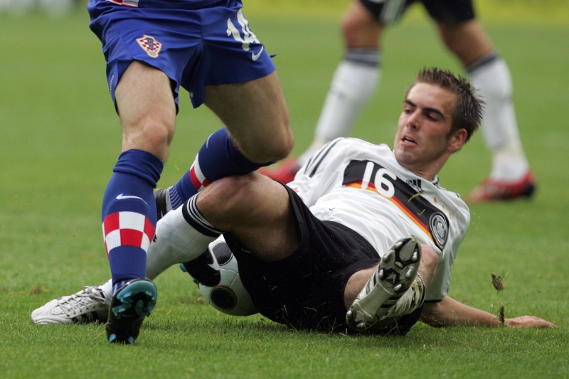 Philipp Lahm v dresu německé reprezentace.