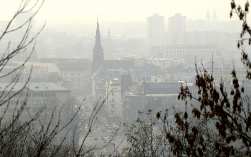 Ostrava ve smogu.