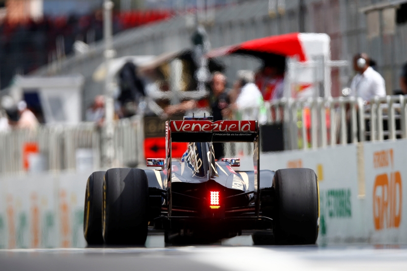 Romain Grosjean na Lotusu.