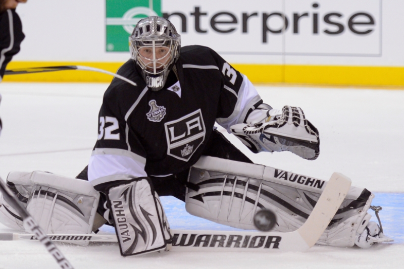 Brankář Los Angeles Kings Jonathan Quick.