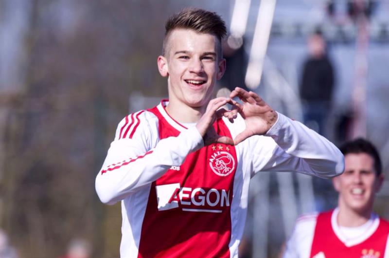 Václav Černý v dresu Ajaxu.