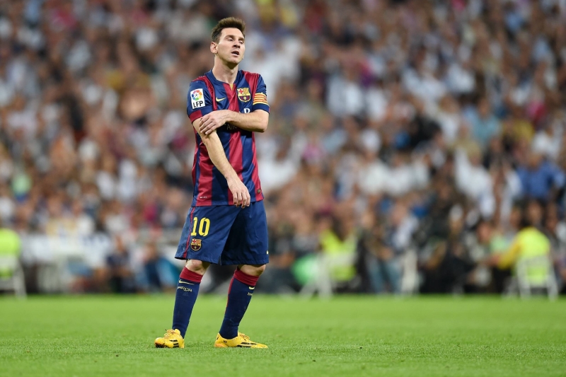Barcelonská ikona Lionel Messi. Barcelonská ikona Lionel Messi.