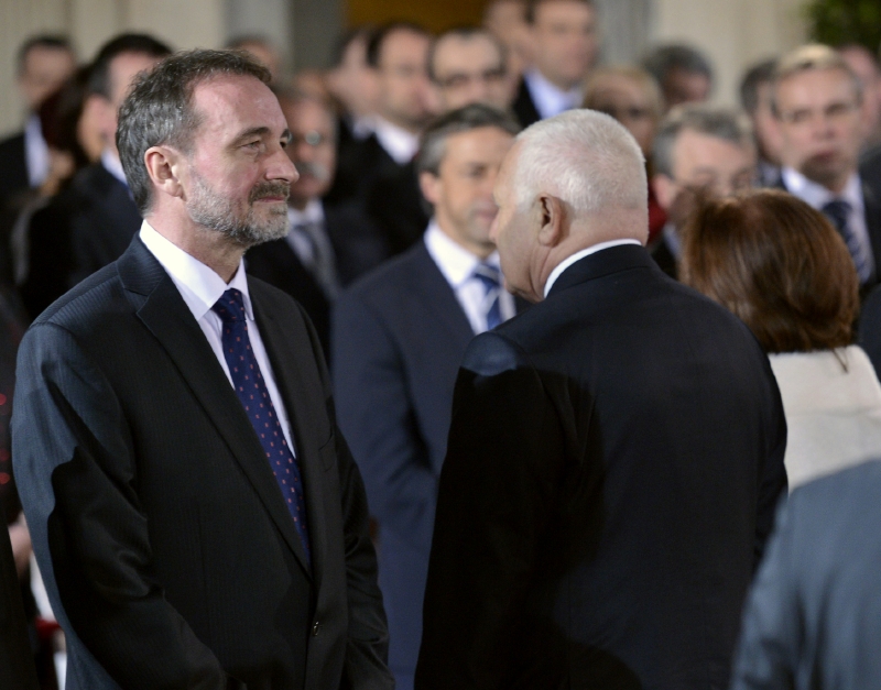 Miroslav Antl (vlevo) s exprezidentem Václavem Klausem. Miroslav Antl (vlevo) s exprezidentem Václavem Klausem.