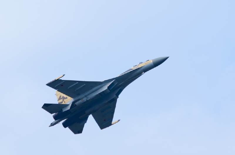 Ruský letoun Suchoj Su-35.