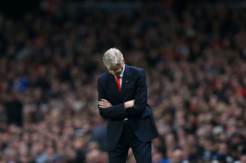 Trenér Arsenalu Arséne Wenger byl po sobotní porážce od Manchesteru United hodně zklamaný.