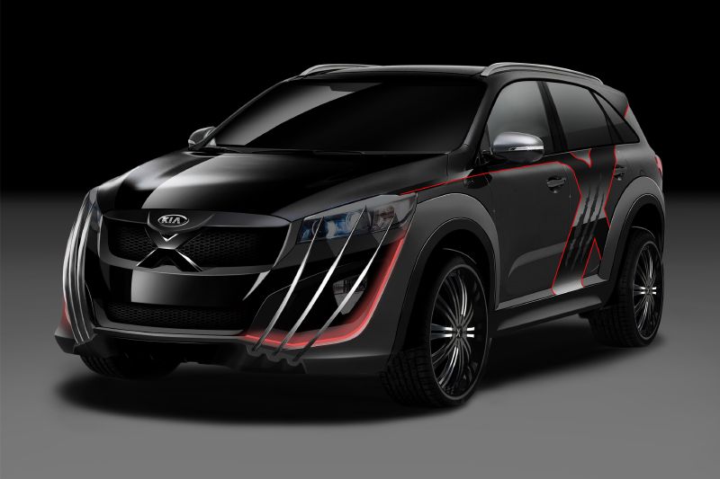 Kia Sorento X-Car odpovídá vzhledem seriálu X-Men.