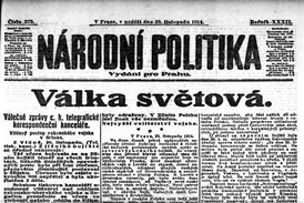 Noviny z 29. 11. 1914.