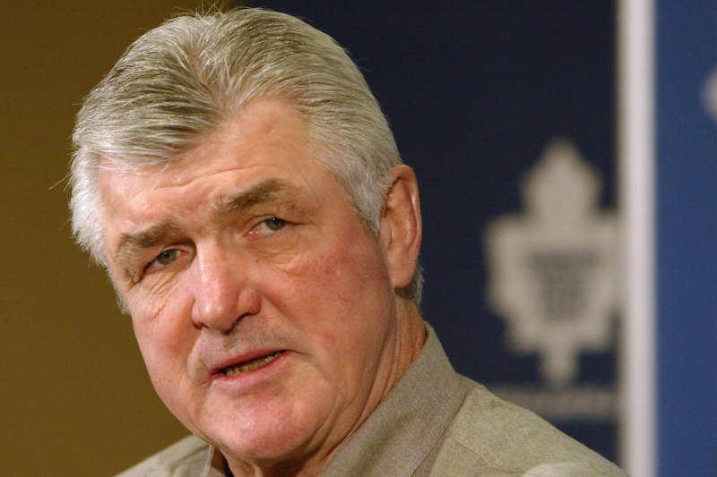 Pat Quinn, zesnulý hokejový trenér.