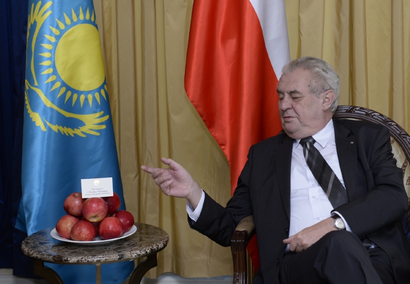 Miloš Zeman na státní návštěvě v Kazachstánu.