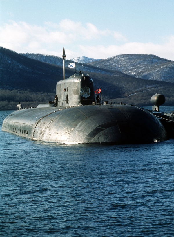 Ruská jaderná ponorka Kursk, která se potopila v roce 1999.