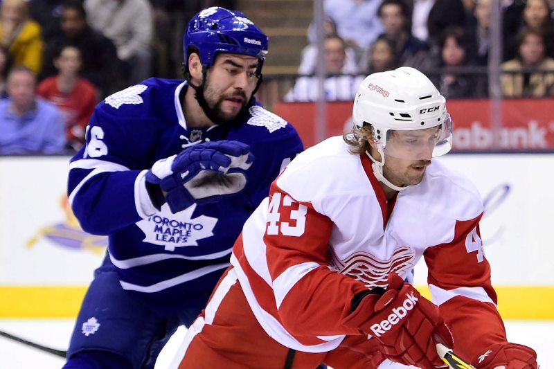 Hokejový obránce Roman Polák (vlevo) se zhruba měsíc neobjeví v sestavě Toronta v NHL kvůli zranění. Hokejový obránce Roman Polák (vlevo) se zhruba měsíc neobjeví v sestavě Toronta v NHL kvůli zranění.