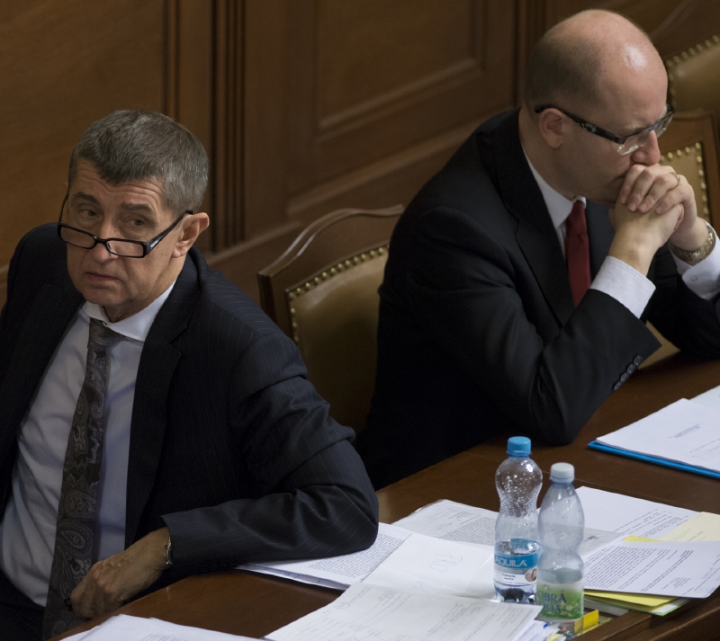 Andrej Babiš a Bohuslav Sobotka.
