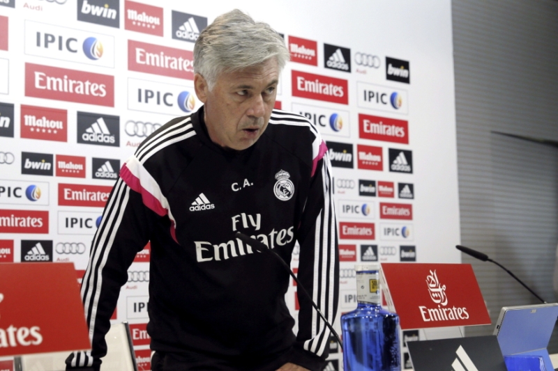 Trenér Realu Madrid Carlo Ancelotii. 