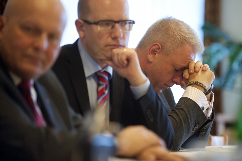 Petr Krčál, Bohumil Sobotka, Milan Chovanec (zleva).