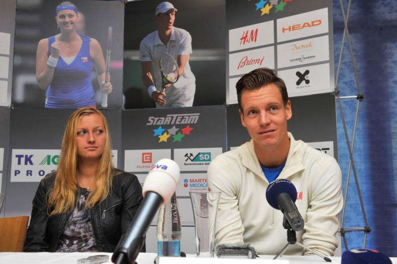 Tomáš Berdych a Petra Kvitová.