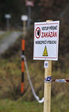 Do oblasti je zákaz vstupu.