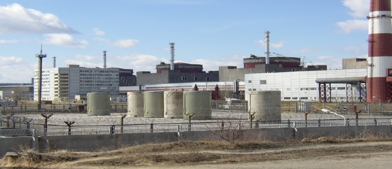 Záporožská jaderná elektrárna.