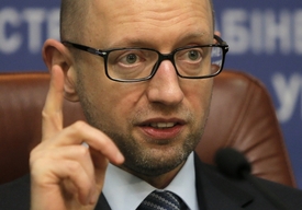 Ukrajinský premiér Arsenij Jaceňuk.