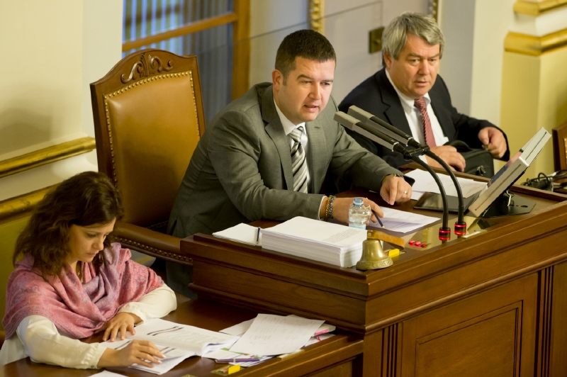 Jan Hamáček (vlevo) a Vojtěch Filip.