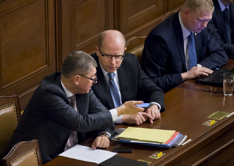 Andrej Babiš (vlevo) a Bohuslav Sobotka.